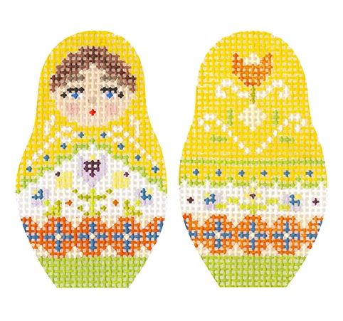 click here to view larger image of Folk Russian Dolls - Extra Small (hand painted canvases)