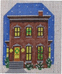 click here to view larger image of Brown Victorian House (hand painted canvases)