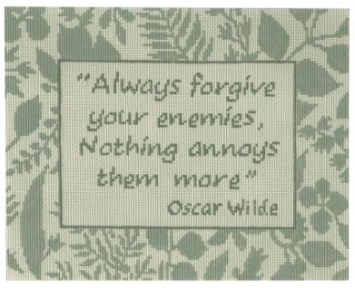 click here to view larger image of Always Forgive Your Ememies ..... (hand painted canvases)
