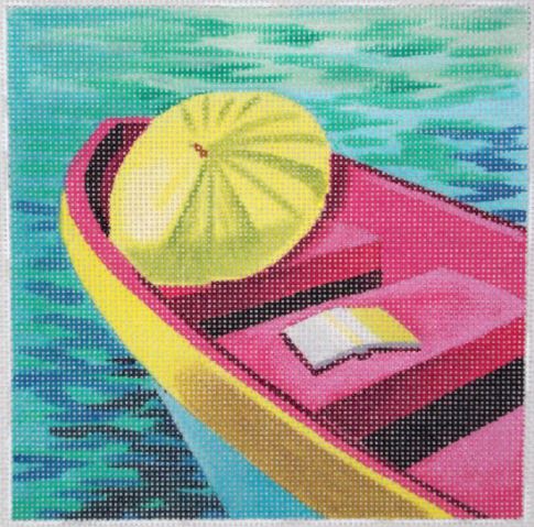click here to view larger image of Umbrella Boat (hand painted canvases)