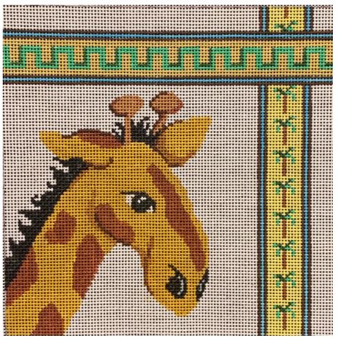 click here to view larger image of Giraffe w/Ribbons (hand painted canvases)