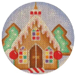 click here to view larger image of Gingerbread Church (hand painted canvases)