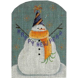 click here to view larger image of New Year Snowman (hand painted canvases)
