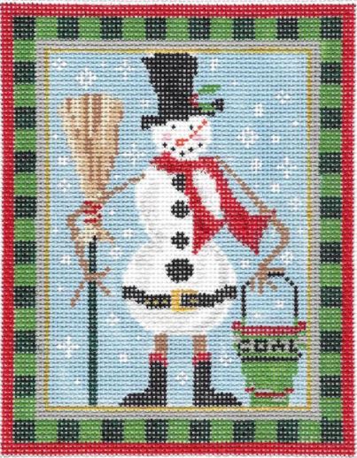 click here to view larger image of Chimney Sweep Snowman (hand painted canvases)