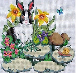 click here to view larger image of Bunny Black (hand painted canvases)