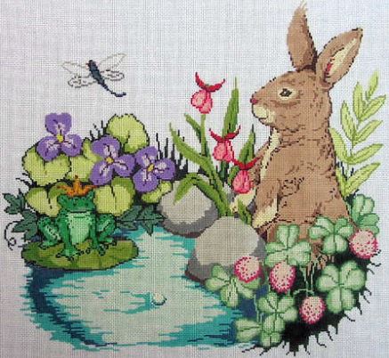 click here to view larger image of Bunny Brown (hand painted canvases)