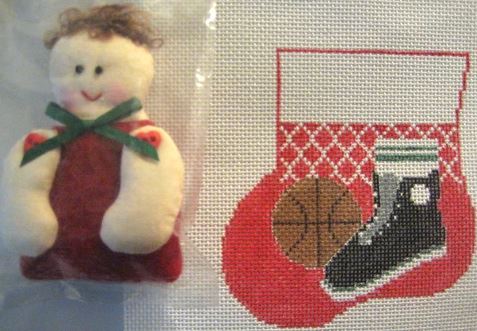 click here to view larger image of Basketball w/Sports Kid (hand painted canvases)