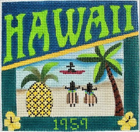 click here to view larger image of Postcard - Hawaii (hand painted canvases)