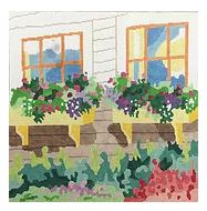 click here to view larger image of Window Boxes 2 (hand painted canvases)