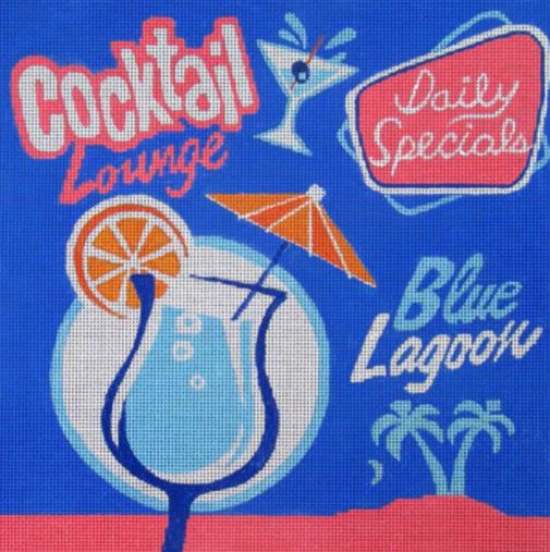 click here to view larger image of Blue Lagoon (hand painted canvases)