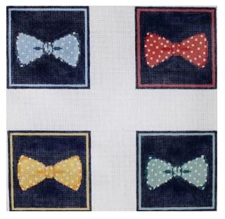 click here to view larger image of Bow Ties (hand painted canvases)