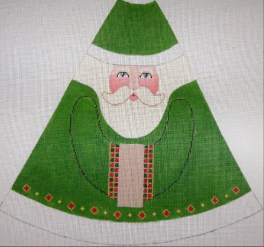 click here to view larger image of Green Santa Tree (hand painted canvases)