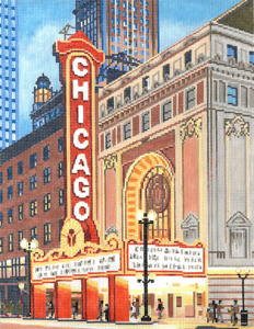 click here to view larger image of Chicago Street Scene (hand painted canvases)