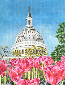 click here to view larger image of Washington DC Street Scene (hand painted canvases)