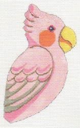 click here to view larger image of Clip On Bird - Pink Cockatoo  (hand painted canvases)