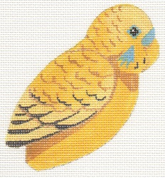 click here to view larger image of Clip On Bird - Yellow Budgie (hand painted canvases)