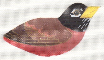 click here to view larger image of Clip On Bird - Robin (hand painted canvases)