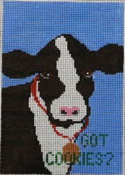 click here to view larger image of Cow Got Cookies (hand painted canvases)