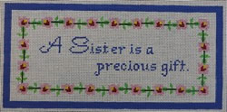 click here to view larger image of Sister is a Precious Gift, A (hand painted canvases)