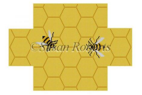 click here to view larger image of Beehive Brick Cover  (hand painted canvases)