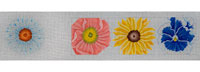 click here to view larger image of Big Bright Flowers Treasure Box (hand painted canvases)