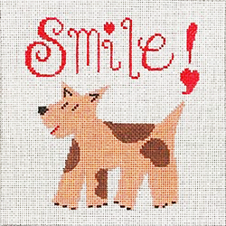 click here to view larger image of Smile - Doggie (hand painted canvases)