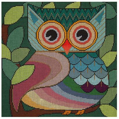 click here to view larger image of Who Gives a Hoot (hand painted canvases)