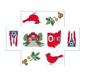 click here to view larger image of Brick Cover - Ohio (hand painted canvases)