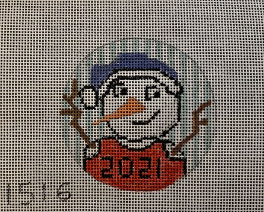 click here to view larger image of 2021 Snowman (hand painted canvases)