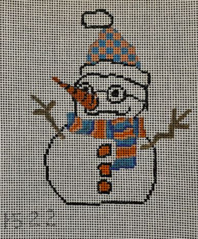 click here to view larger image of Snowman w/Glasses (hand painted canvases)