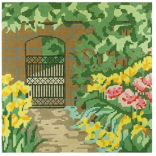 click here to view larger image of Garden Gate (hand painted canvases)
