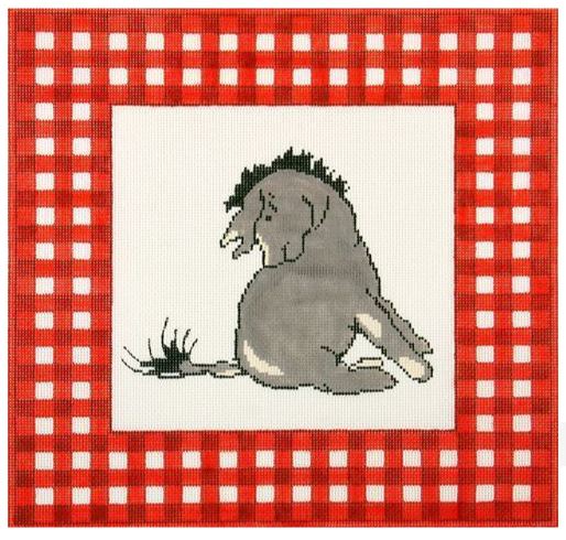 click here to view larger image of Eeyore Looks at Tail (hand painted canvases)