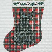click here to view larger image of Scottie Sock (hand painted canvases)
