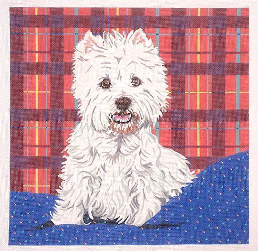 click here to view larger image of Westie II (hand painted canvases)