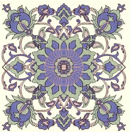 click here to view larger image of Persian Tile (hand painted canvases)
