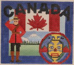 click here to view larger image of Postcard - Canada (hand painted canvases)