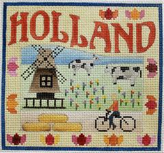 click here to view larger image of Postcard - Holland  (hand painted canvases)