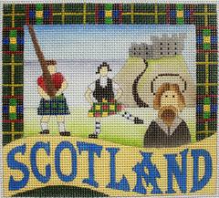 click here to view larger image of Postcard - Scotland  (hand painted canvases)