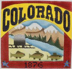 click here to view larger image of Postcard - Colorado  (hand painted canvases)