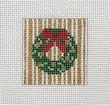 click here to view larger image of Holiday Wreath Miniature (hand painted canvases)