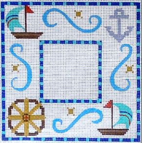 click here to view larger image of Sailing Frame (hand painted canvases)