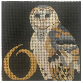 click here to view larger image of Golden Letters - O for Owl (hand painted canvases)