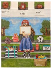 click here to view larger image of Stitching Girl - Basketball Mom (hand painted canvases)