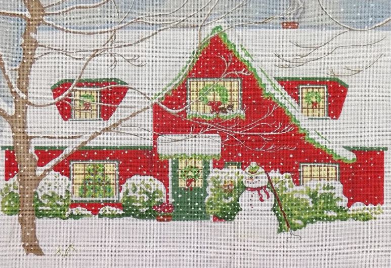 click here to view larger image of Winter House  (hand painted canvases)