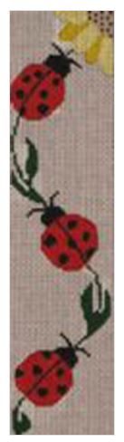 click here to view larger image of Climbing Red Ladybugs (hand painted canvases)
