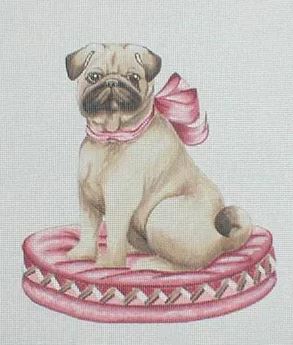 click here to view larger image of Penelope - Mom Pug (hand painted canvases)
