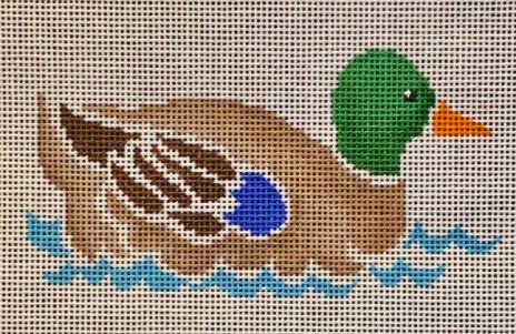 click here to view larger image of Stencil - Duck Swimming (hand painted canvases)