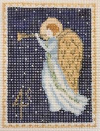 click here to view larger image of Vintage Stamp Collection - Angel (hand painted canvases)