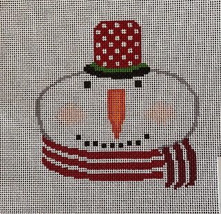 click here to view larger image of Snowman w/Red/White Scarf (hand painted canvases)