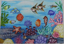 click here to view larger image of Tranquil Sea A (hand painted canvases)